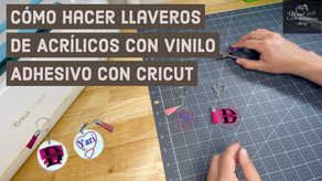 Cómo hacer llaveros acrÃlicos con vinilo adhesivo con Cricut