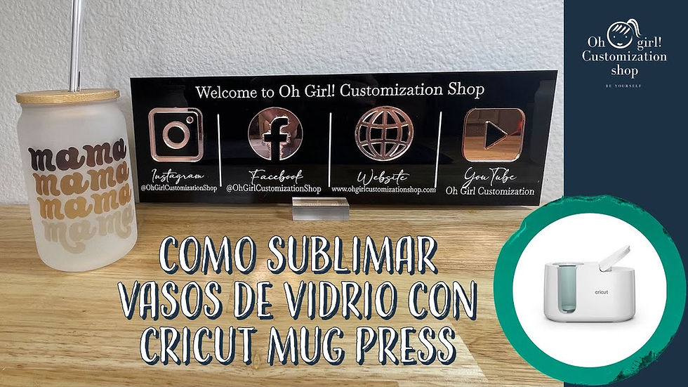 Cómo sublimar vasos de vidrio con Cricut Mug Press
