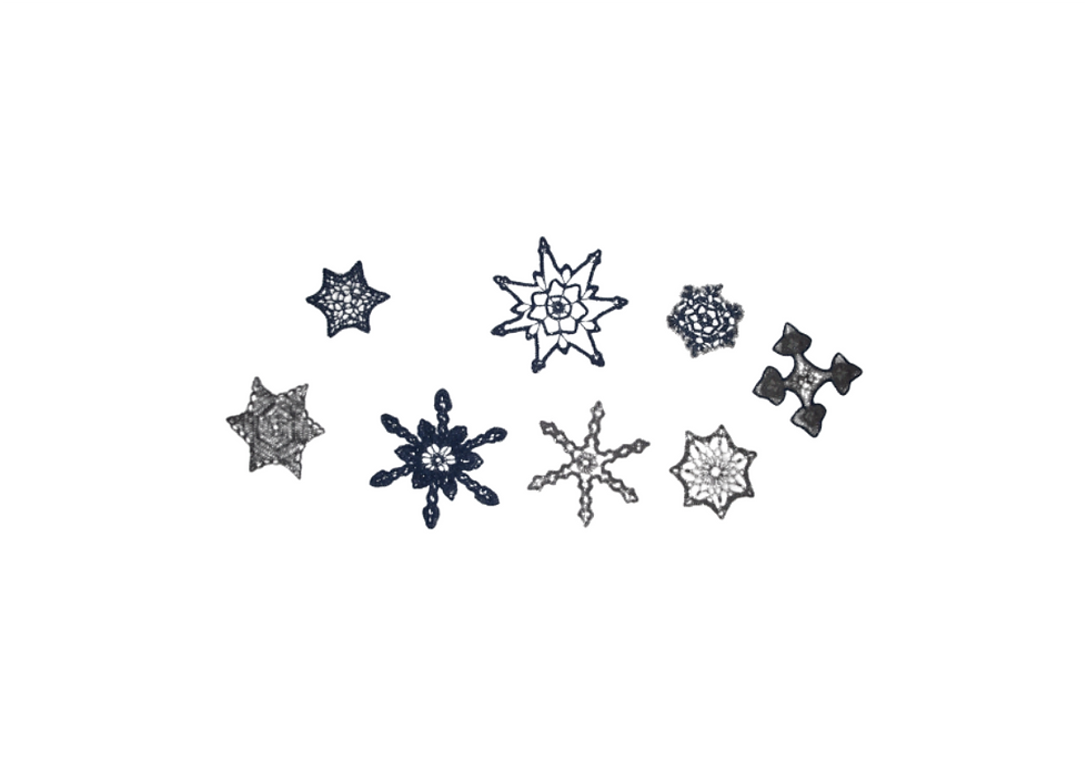 Миниатюра: Снежинка белая