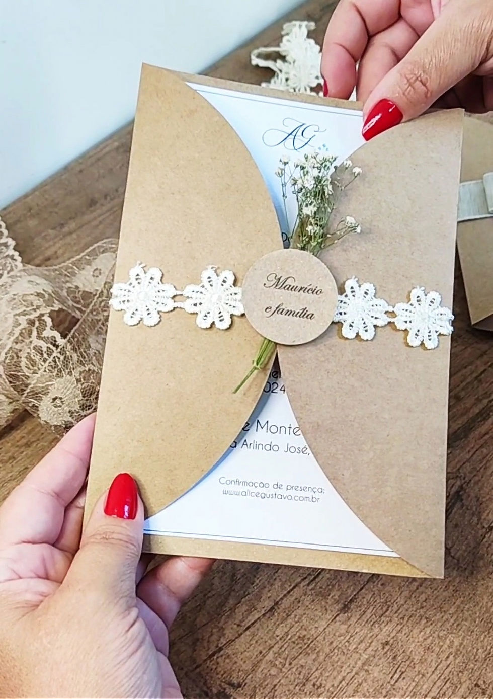 Miniatura: Convite Boho Fiore