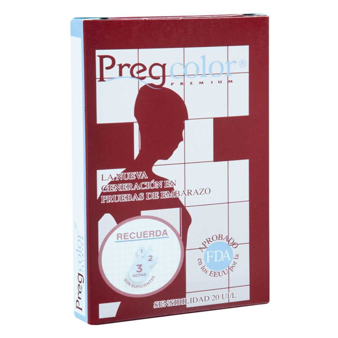 PREGCOLOR PREMIUM PRUEBA DE EMBARAZO
