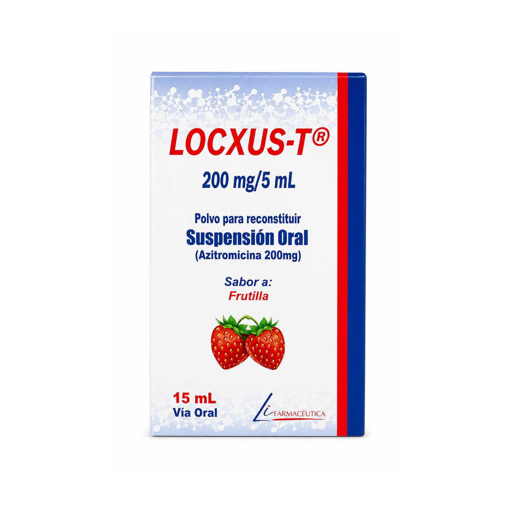 LOCXUS-T 200MG/5ML FRESA X15ML