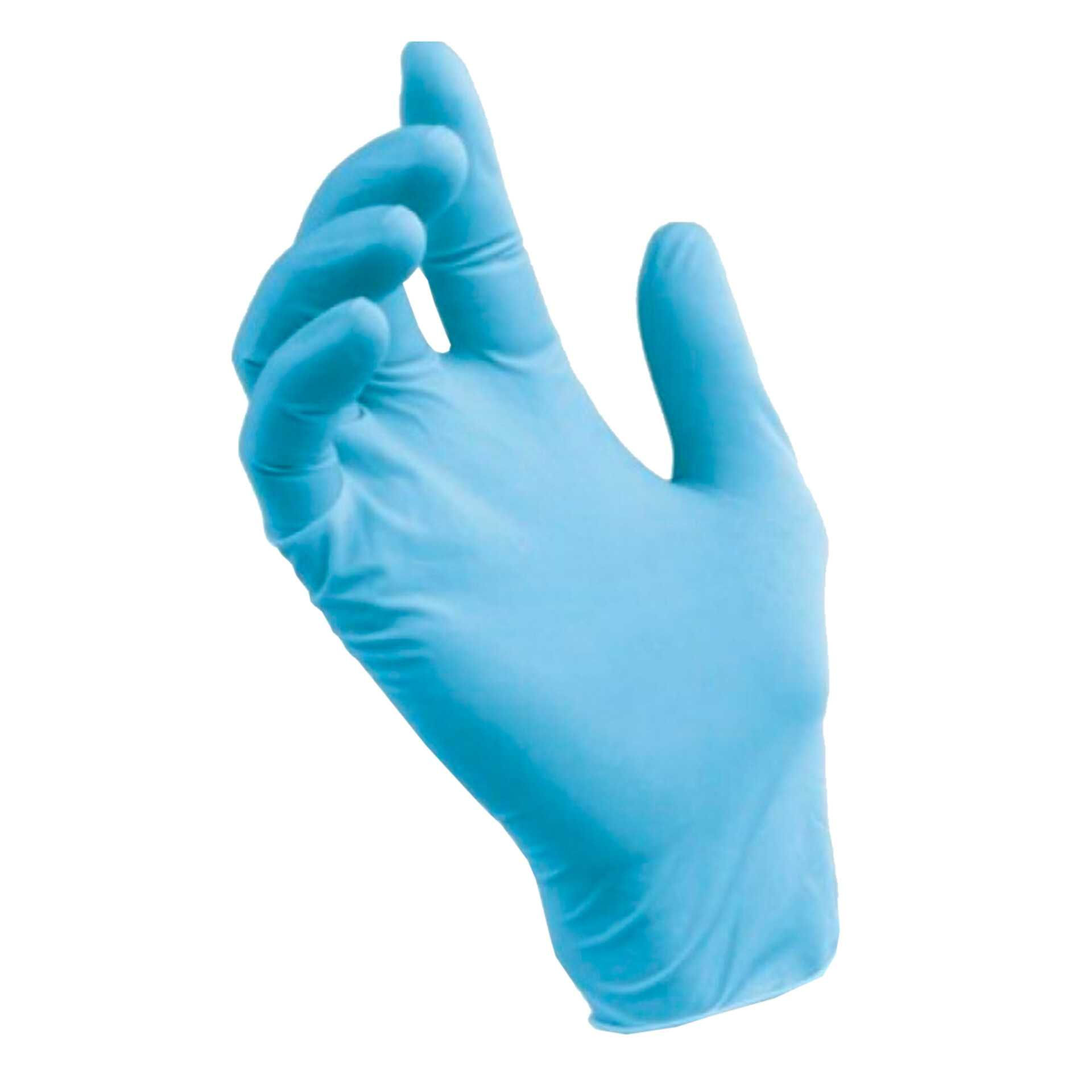 GUANTES DE NITRILO AZUL ANDINO TALLA M X100