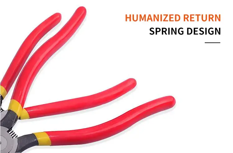 Miniatura: 6-Inch Oblique Mouth Pliers with Spring for Electronics