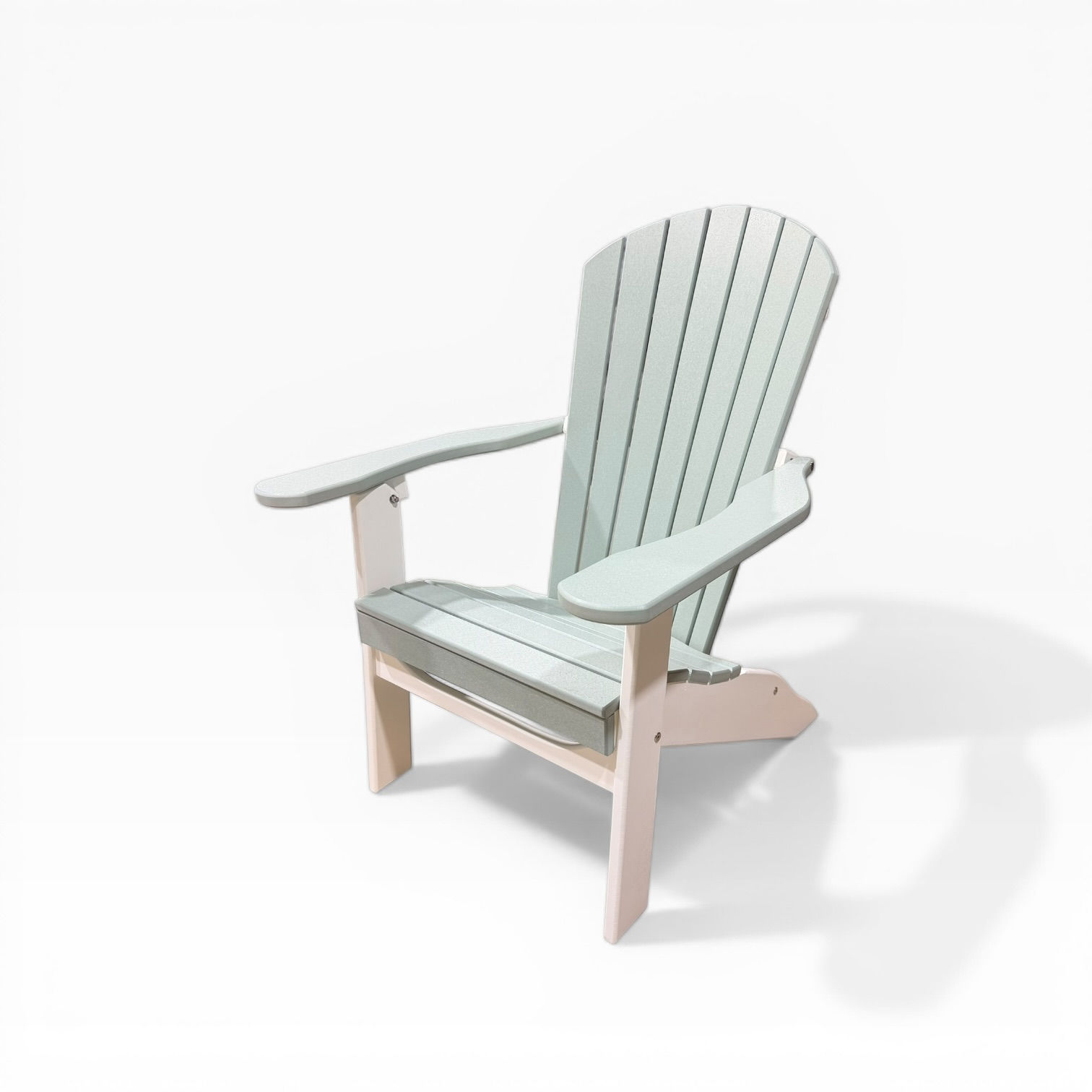 Comfyback Folding Adirondack (Mint/White)