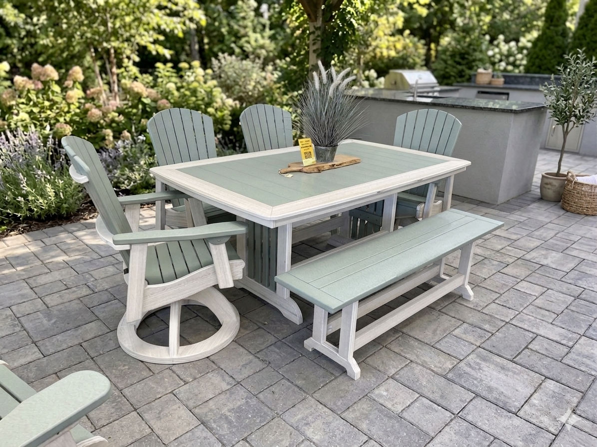 Supreme Dining Set (Mint on Seashell)