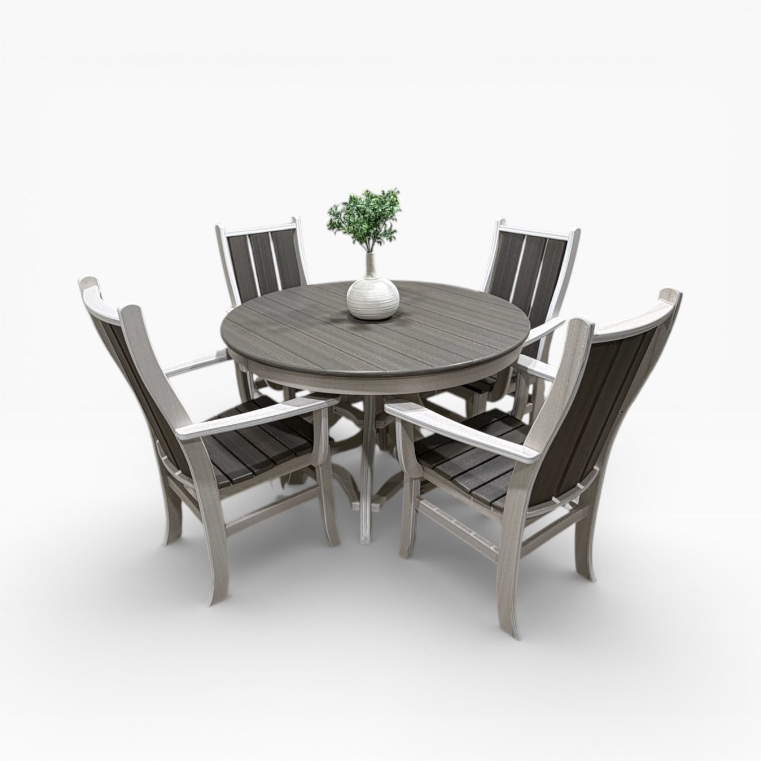 Kelsy Dining Set (Coastal Gray/Seashell)