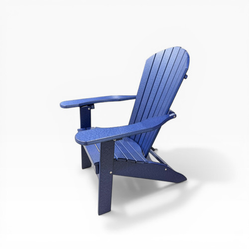 Comfyback Folding Adirondack (Patriot Blue) | Poly Furniture Of