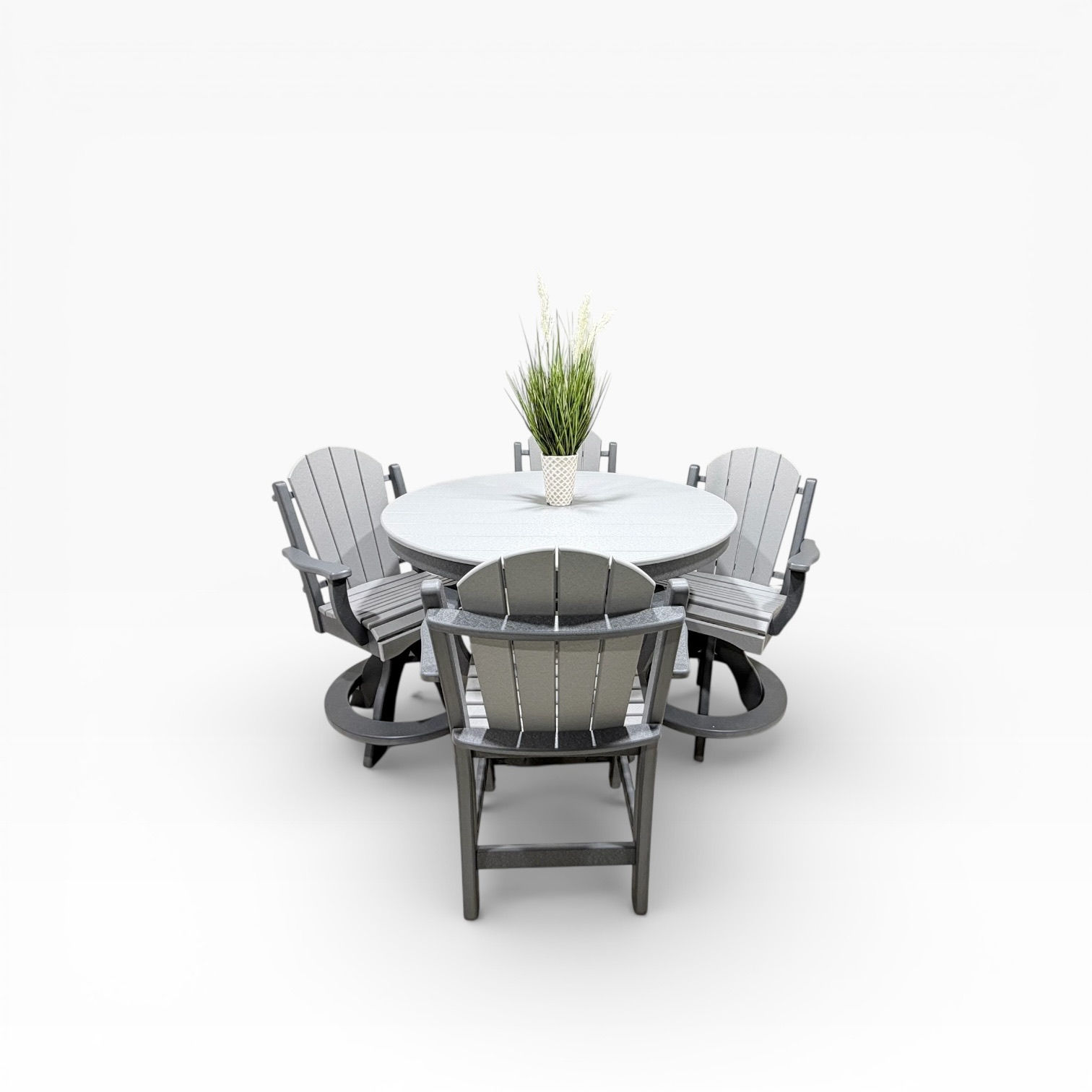 Daisy Comfy Counter Swivel Set (Dove/Dark Gray)