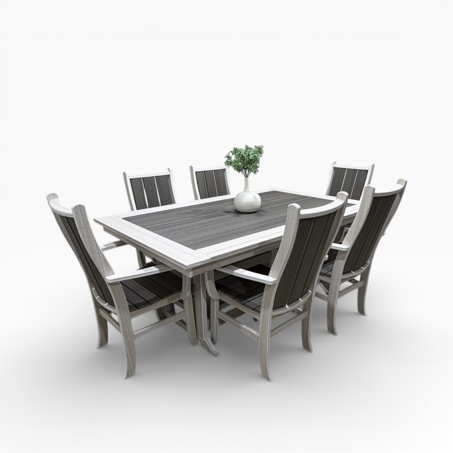 Kelsy Dining Set (Coastal Gray/Seashell)