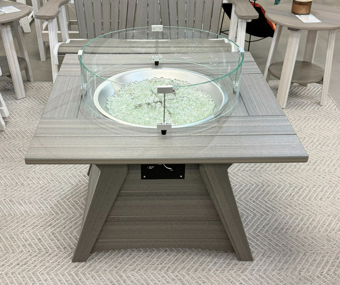 35" Chat Fire Table (Coastal Gray)