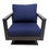 Thumbnail: Josey Swivel Chair (Black/Canvas Navy)