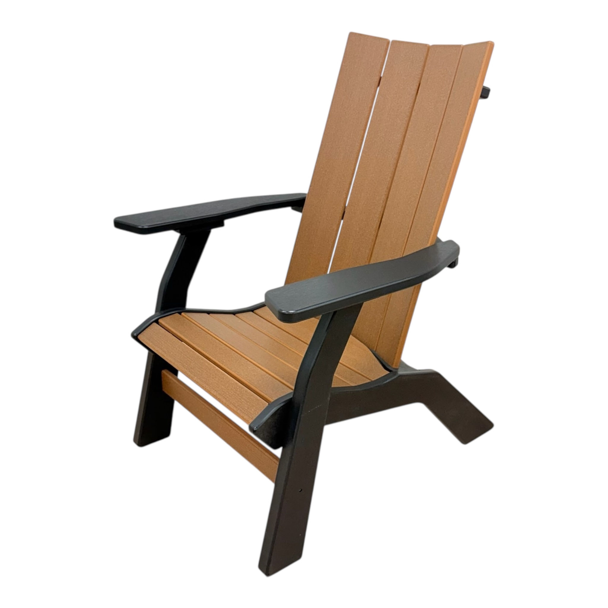 Island Raised Adirondack Chair (Mahogany/Black)