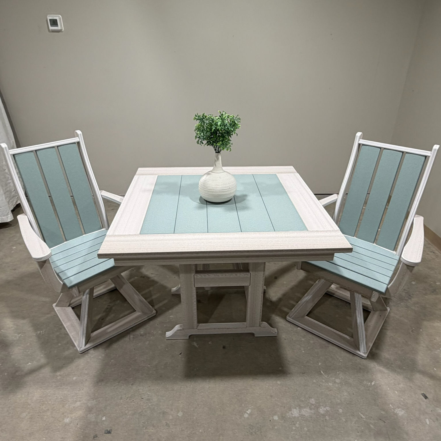 3pc Kelsy Poly Table Set (Mint/Seashell)