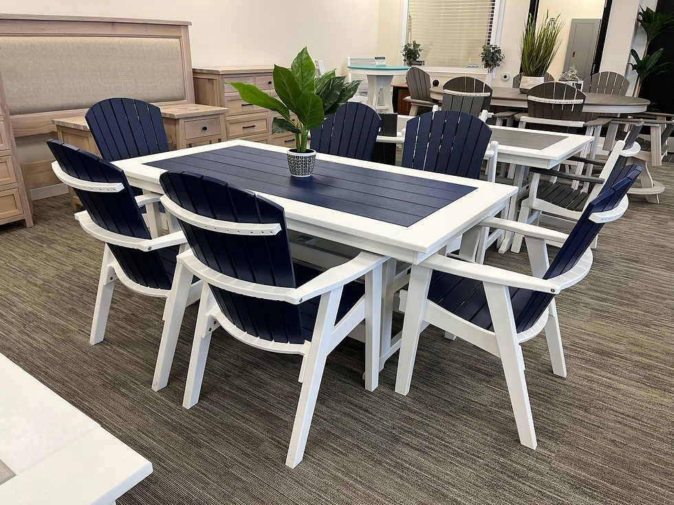 Thumbnail: Janelle Dining Set (Patriot Blue on White)
