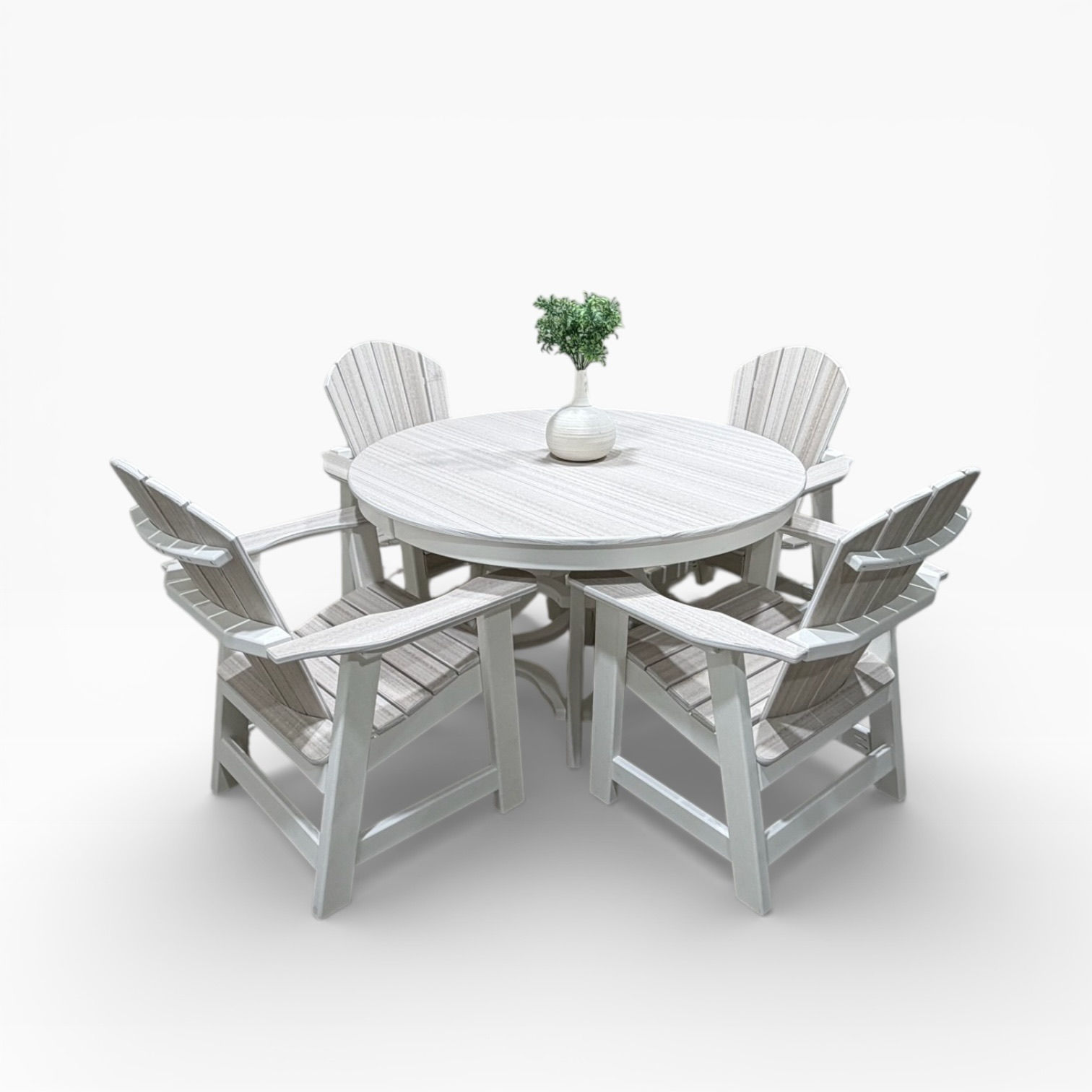 Comfyback Dining Set (Seashell on White)