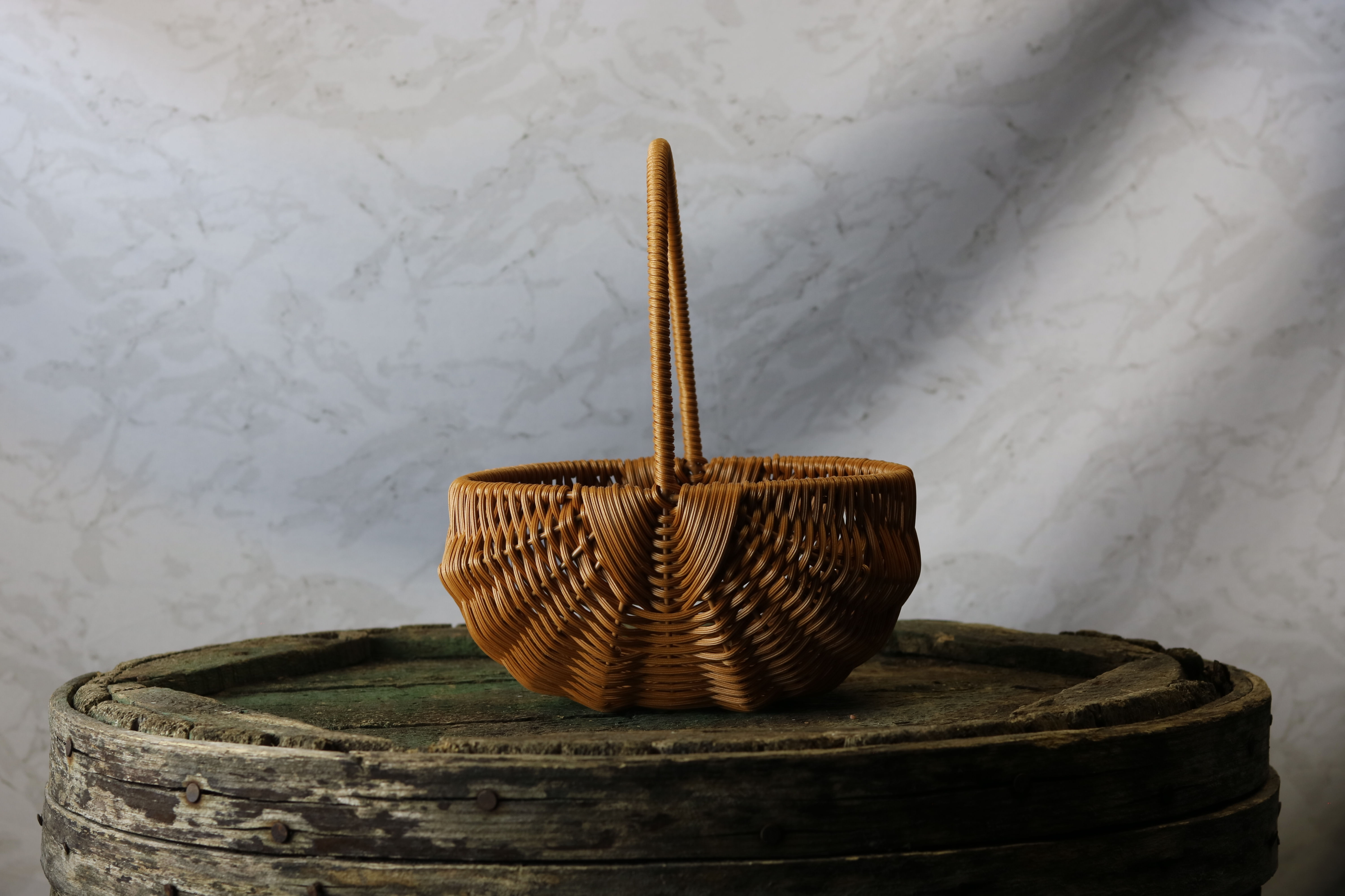 Panier en osier couleur naturel