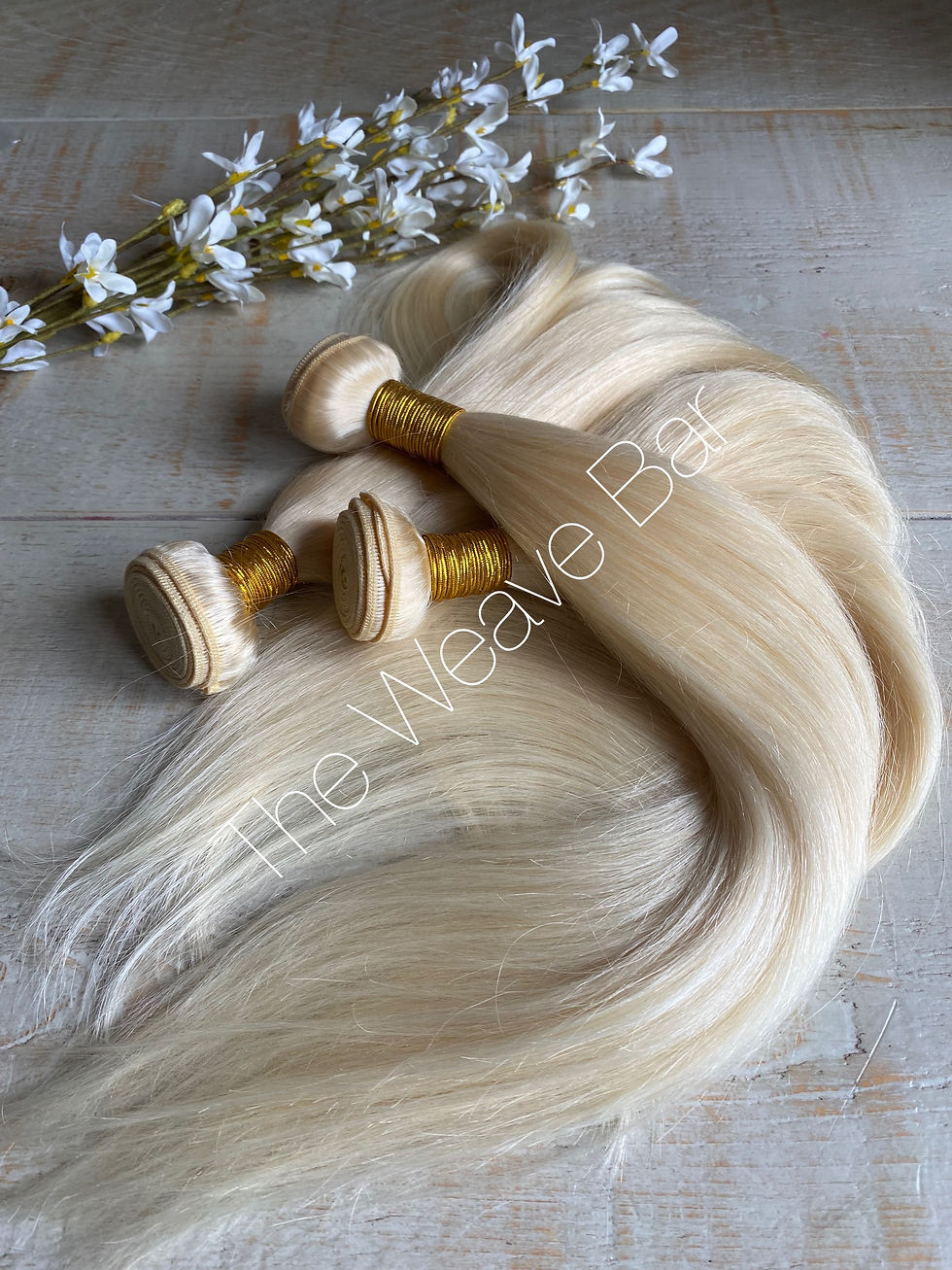 22 Inches Weft Bundle Lightest blonde- #60 (100g)
