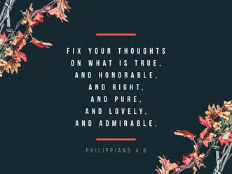 Word of Encouragement - Focus on Godly Things