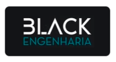Logo da empresa Black Engenharia, cliente da Rocha Equipamentos