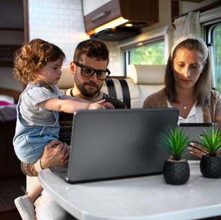 nômade digital com família