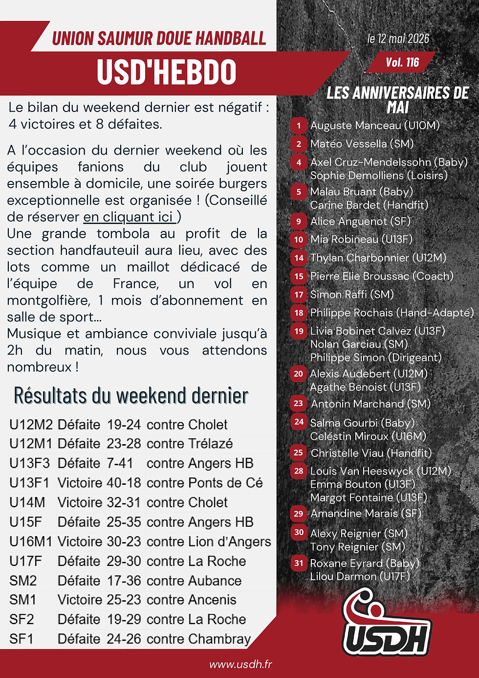 USD'HEBDO N°116