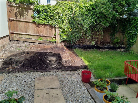 Just ripped out some old, rotten decking, to make way for  