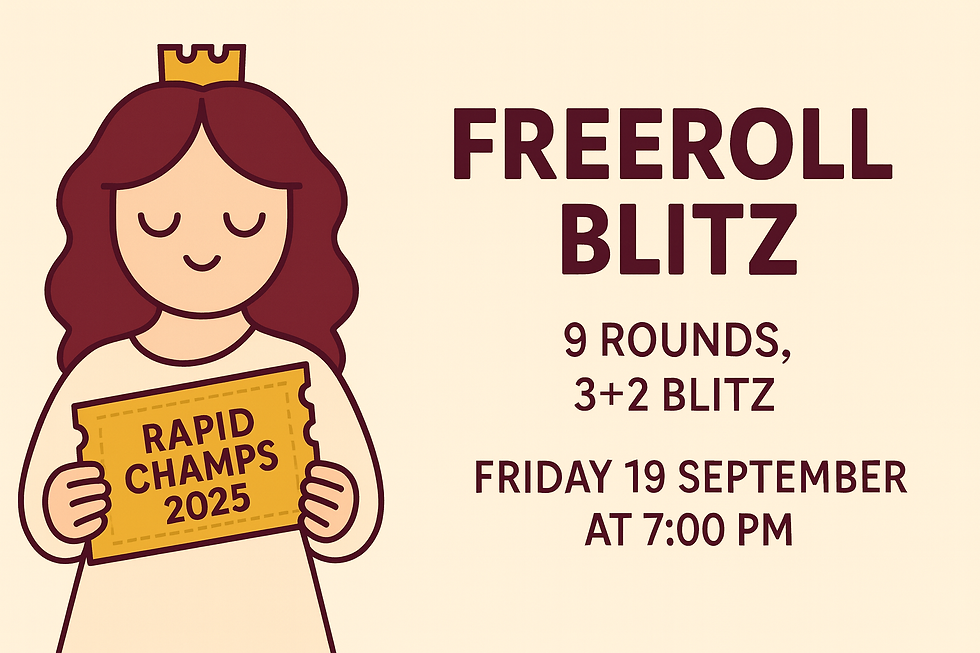 Freeroll Blitz — Play Your Way Into the Rapid Champs 2025