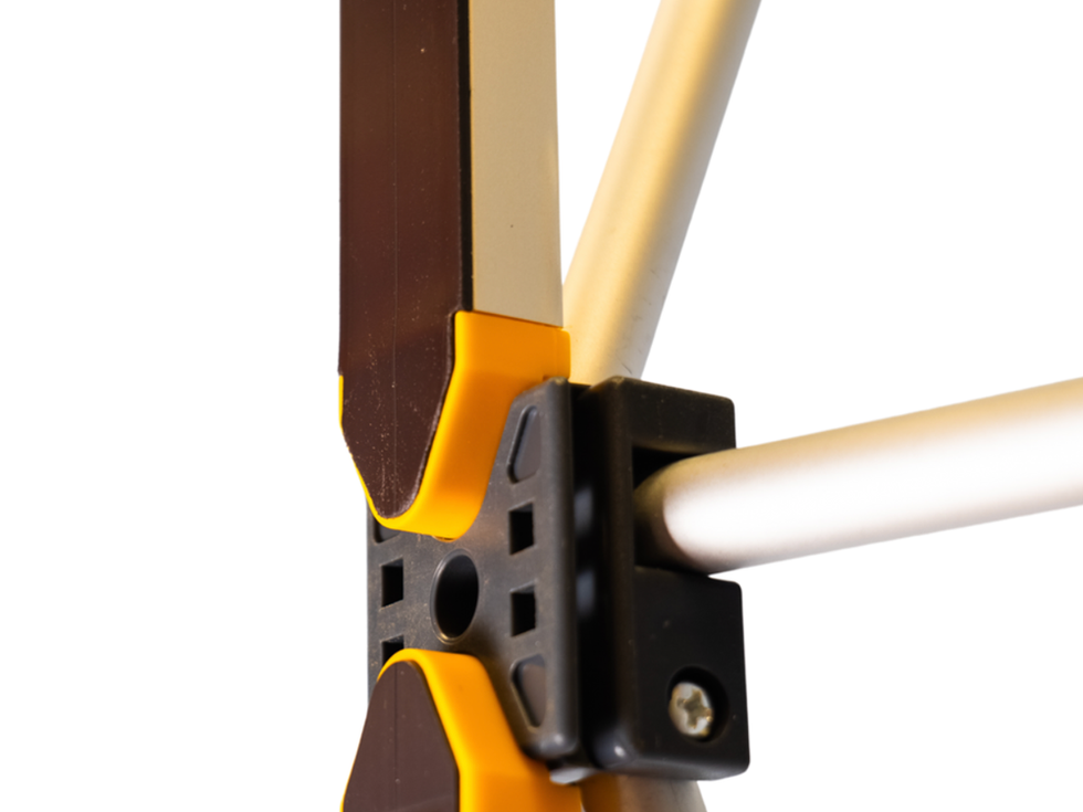 view of exhibition stand framework