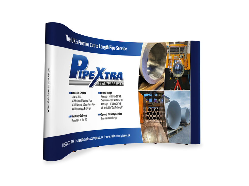 exhibition stand front view