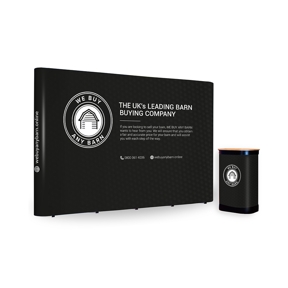 exhibition stand front view