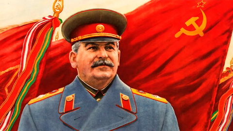 "Stalin nos conduz à vitória do comunismo"