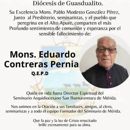Ha muerto Monseñor Eduardo Contreras
