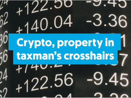 Crypto, Property in taxman's crosshairs