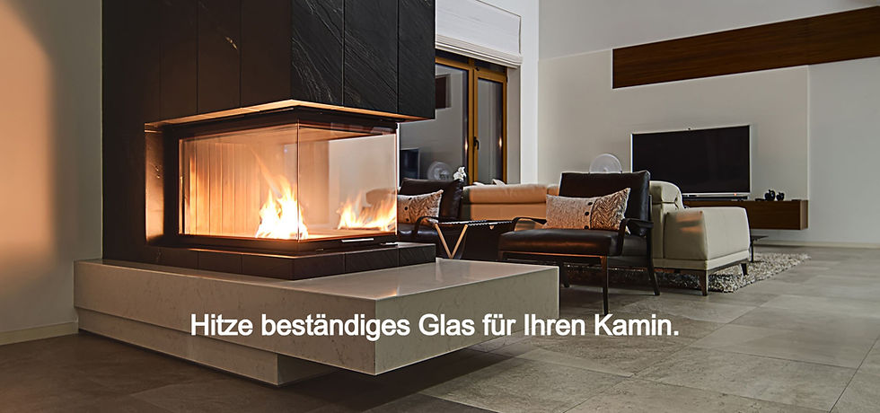 Kamin Glas Hitze beständiges Glas Feuerfestes Glas Robax Neoceram