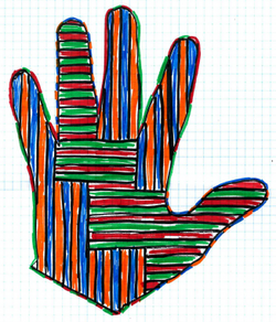 artistic hand by anonymous