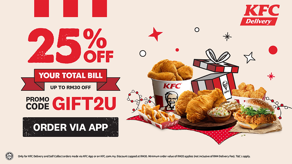 KFC 25% off Promo Code
