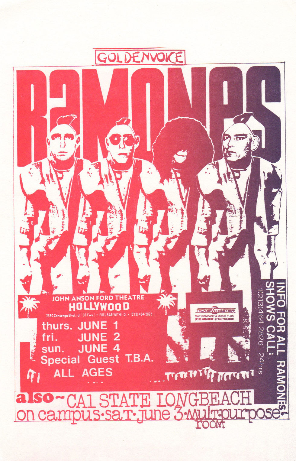RAMONES 1989-06-01 LOS ANGLES, CA