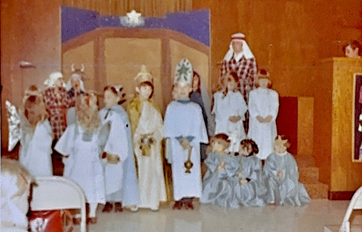 Children’s Nativity play in December of 1970.