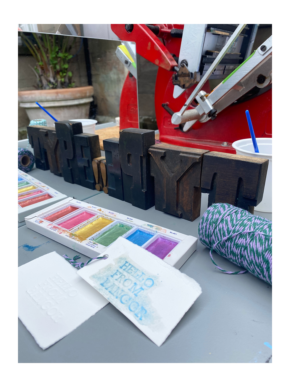 wooden printing type