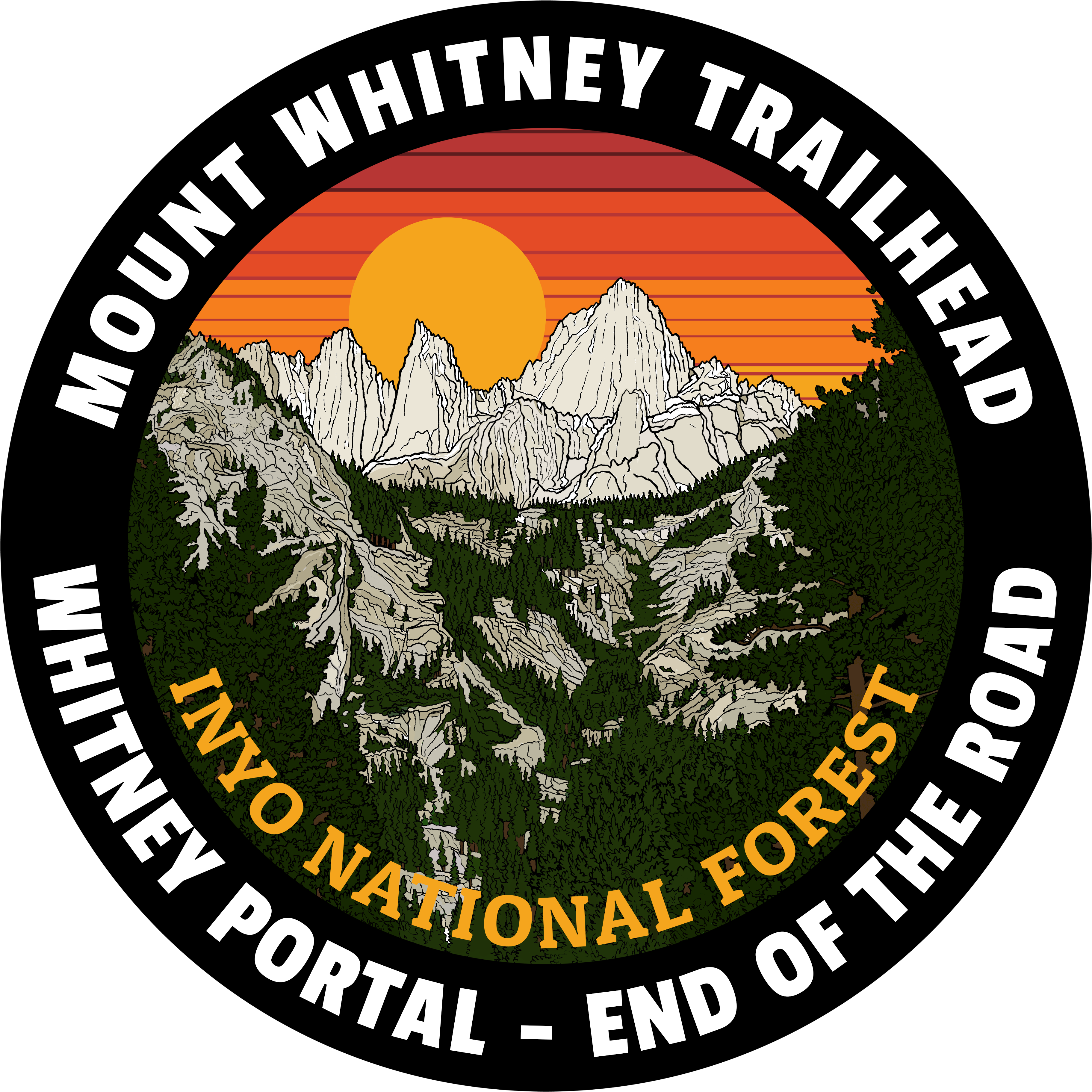 Whitney Portal, End Of The Road Sticker
