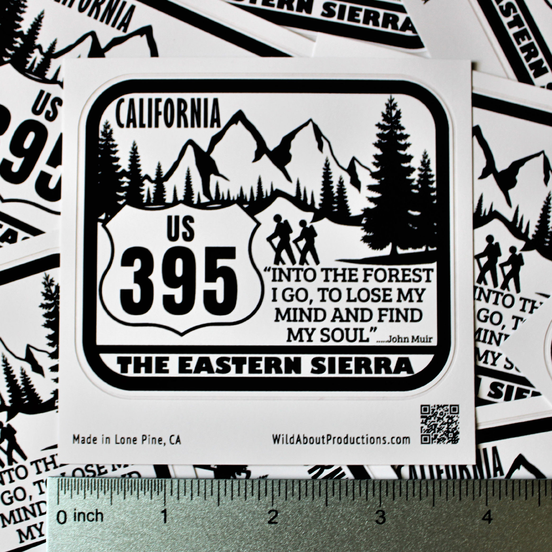 Into The Forest I Go - US 395 Sticker