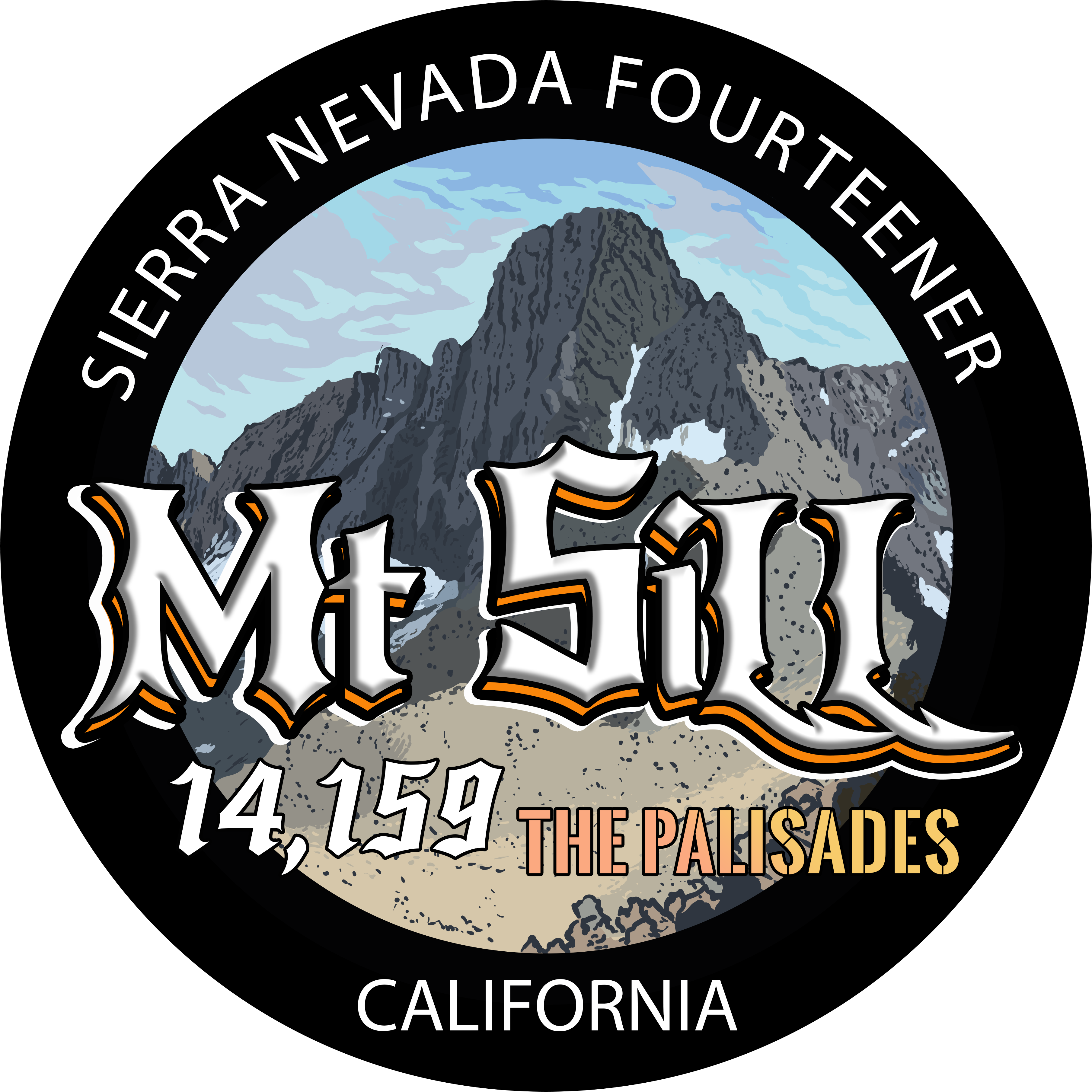 Mt Sill, The Palisades Sticker
