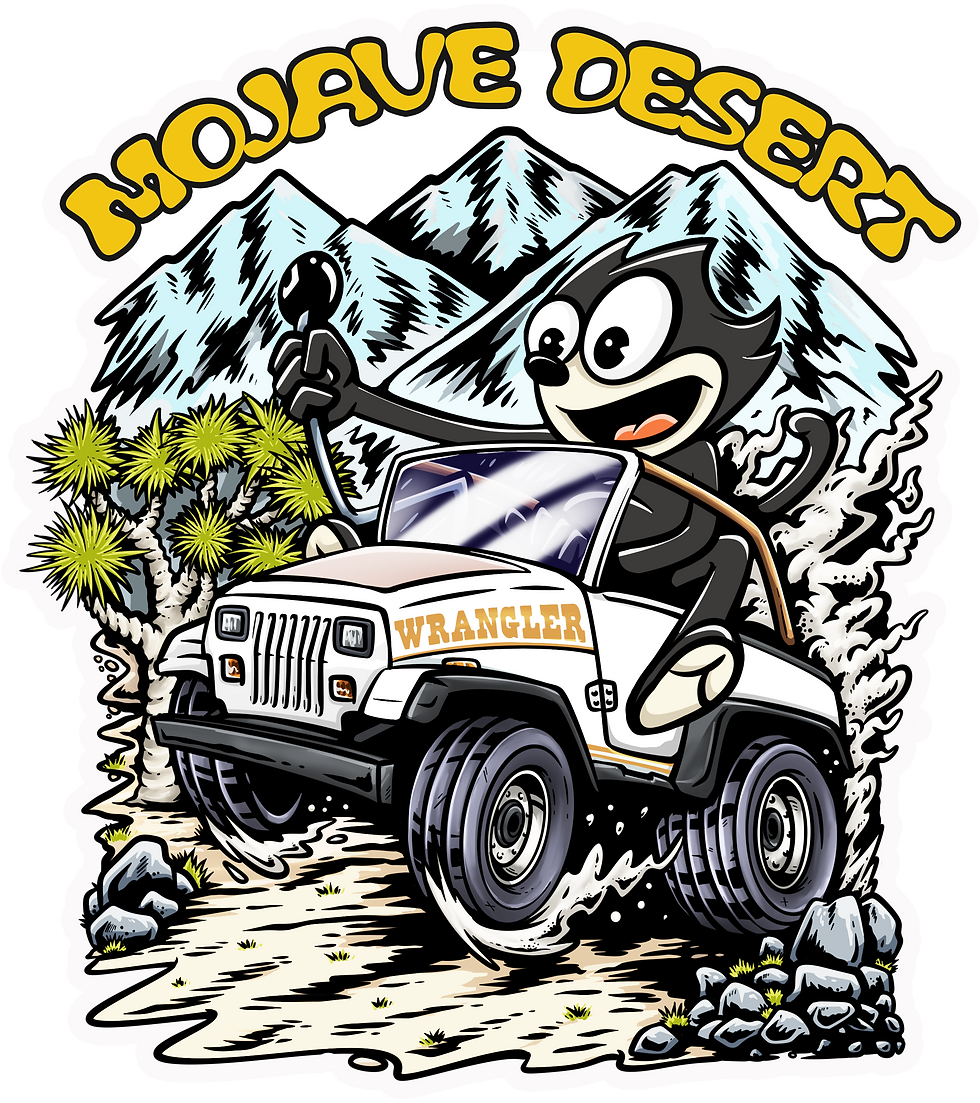 Mojave Desert Jeep Sticker