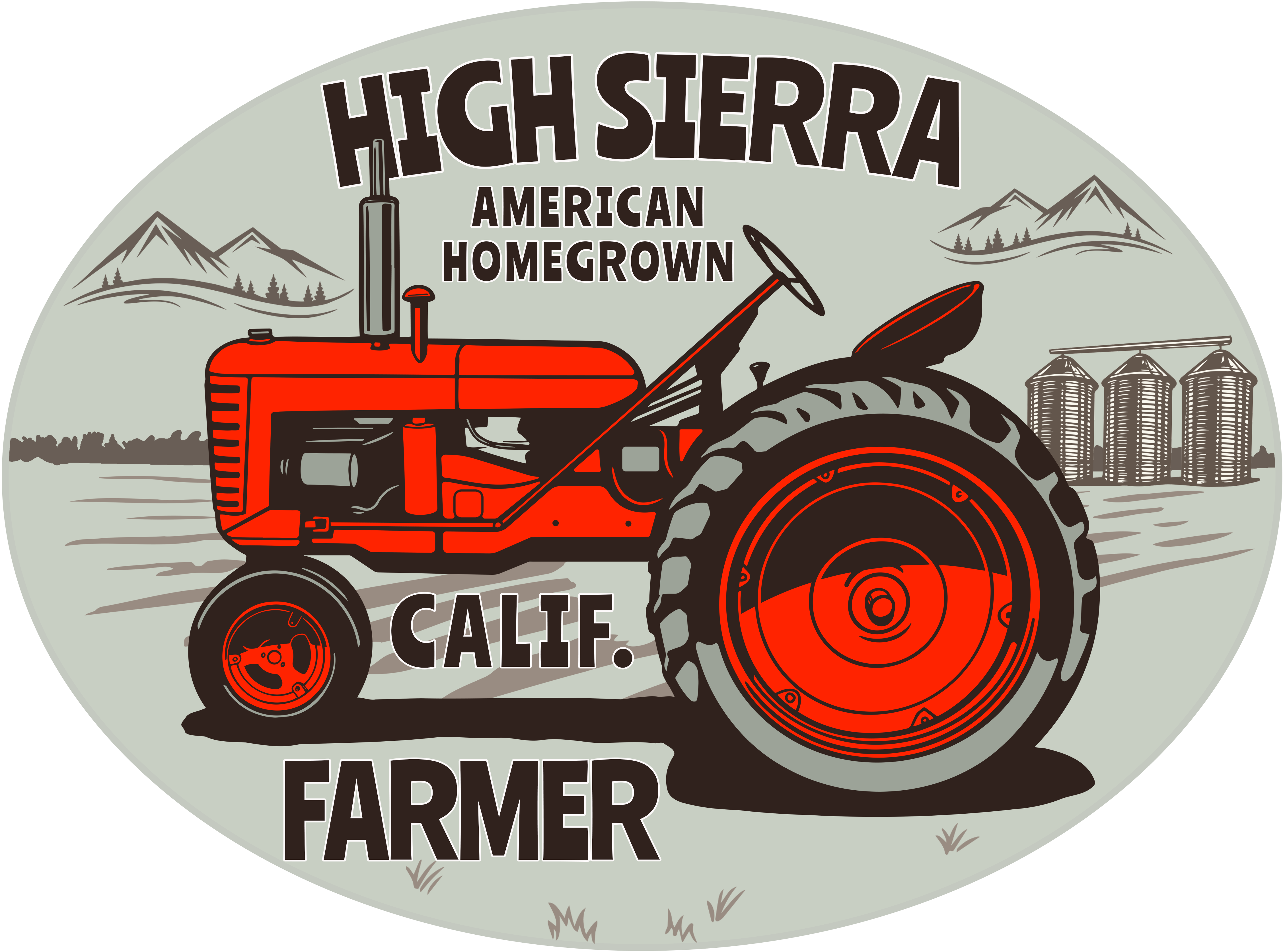 American Homegrown Farmer Sticker