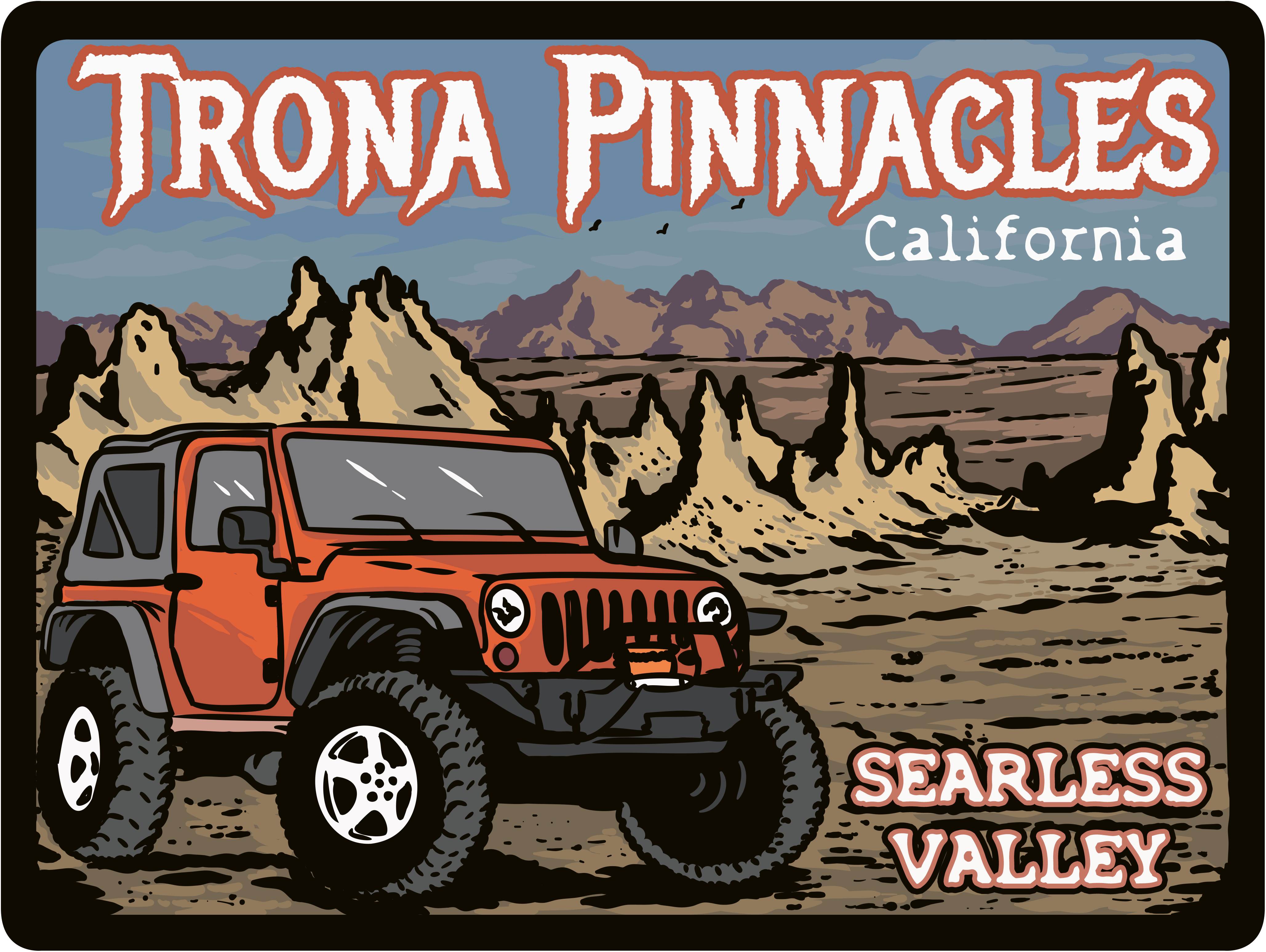 Off Road, Trona Pinnacles Sticker
