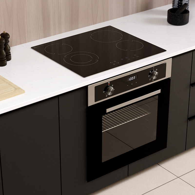 Thumbnail: 60cm 7 Function Oven and Ceran Hob Combi Set