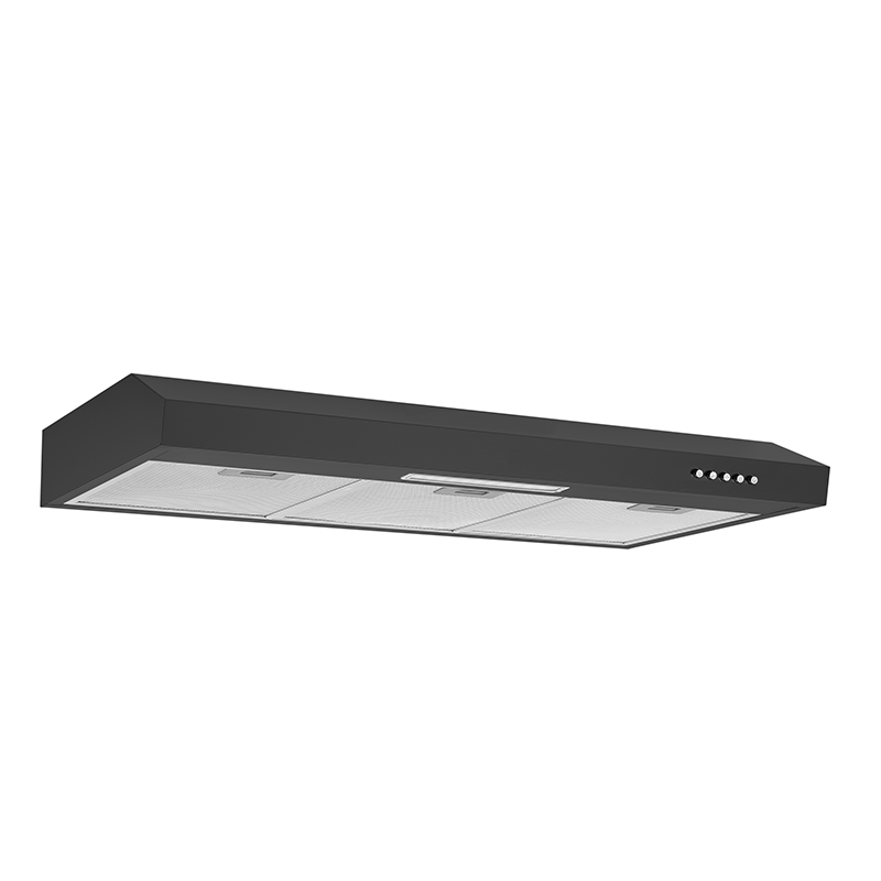 90cm Cooker Hood Black with Led Lighting (ONL-90U60BL)