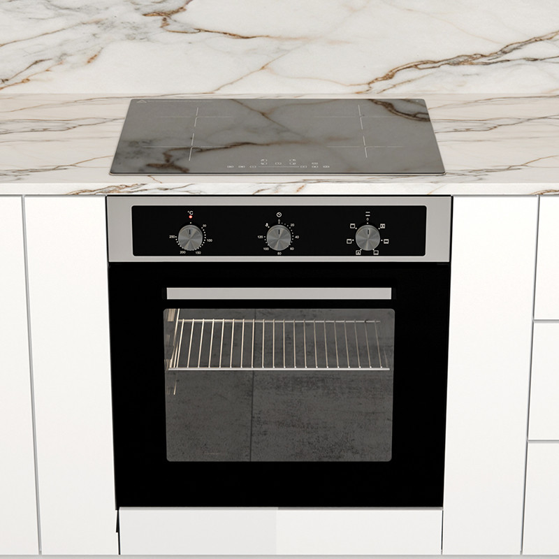 Thumbnail: 60cm Induction Hob & 6-Function Oven Combi Set