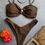 Miniatura: Bikini dos piezas brown coffee 